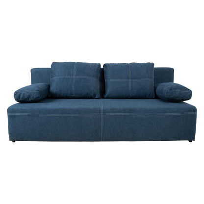 Sofa-bed MUNICH with storage box, dark blue