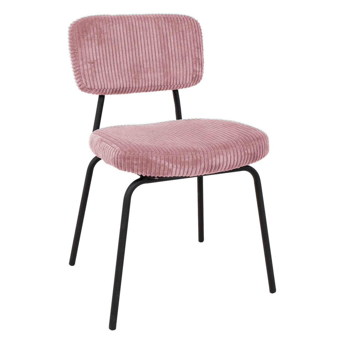 Chair KEIU 46x51xH76cm, vintage pink velvet 