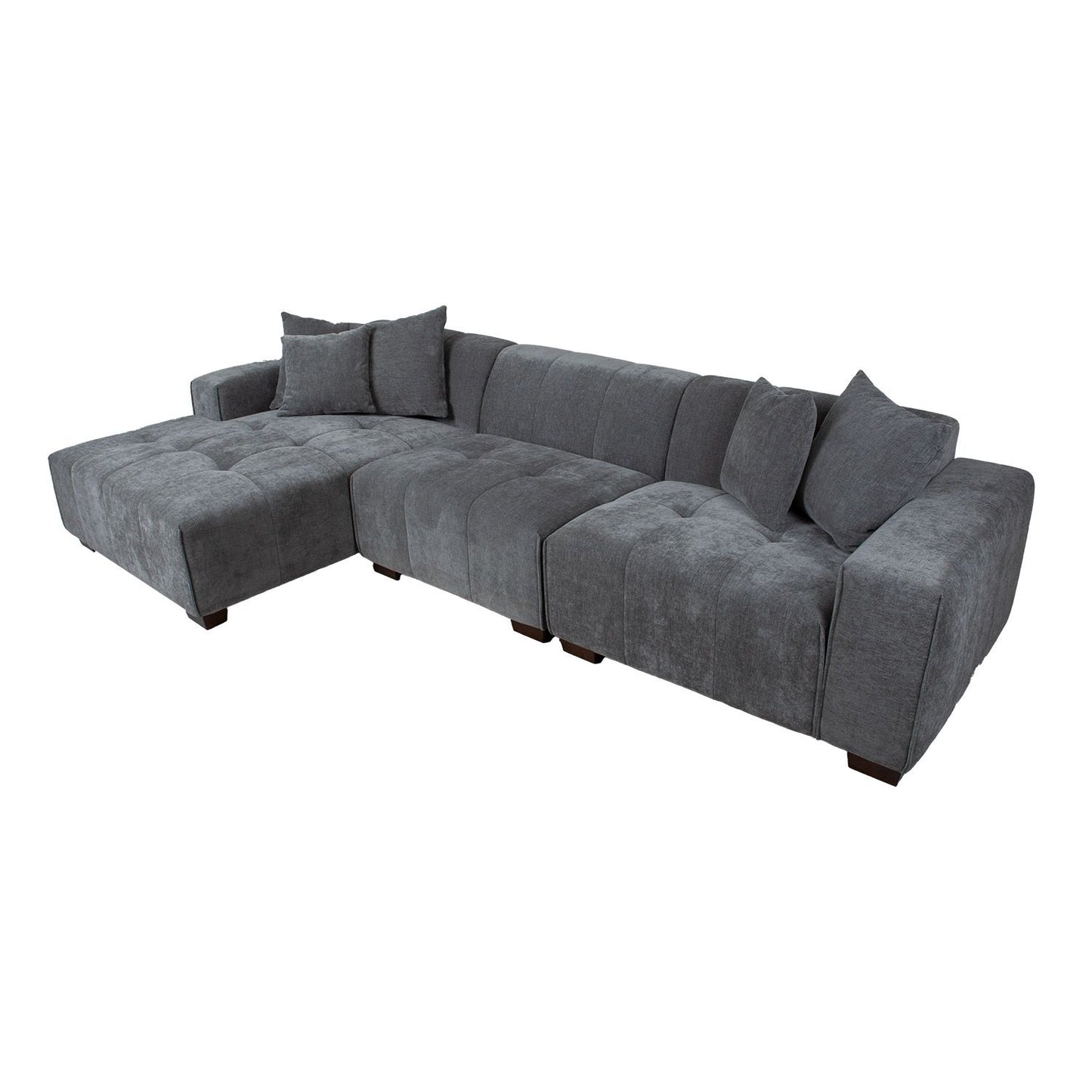 Corner sofa DAHLIA LC, gray