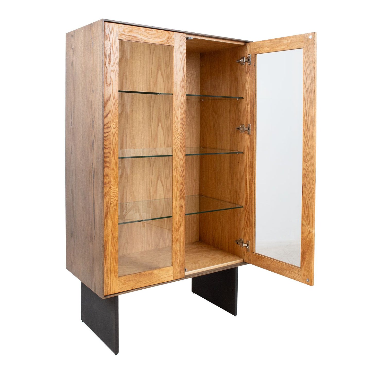 Display cabinet VALENCIA 90x45xH160cm, oak