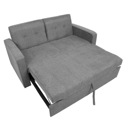 Sofa bed JORGE 2-seater, gray 162x89xH85 cm 