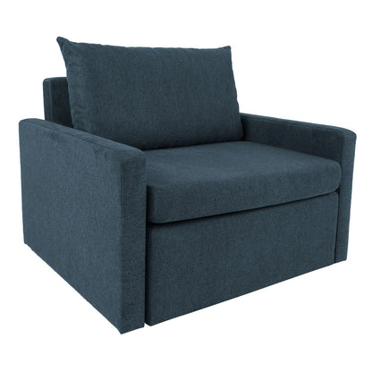 Lounge chair bed COLOGNE dark blue 