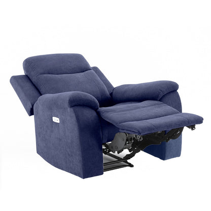 Lounge chair MILO 97x96xH103cm, with electric mechanism, blue 