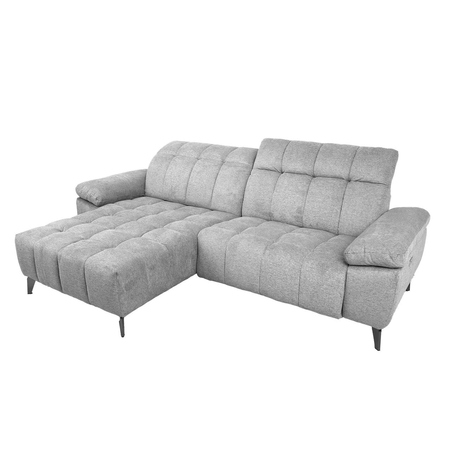 Corner sofa LUZERN KS, light gray