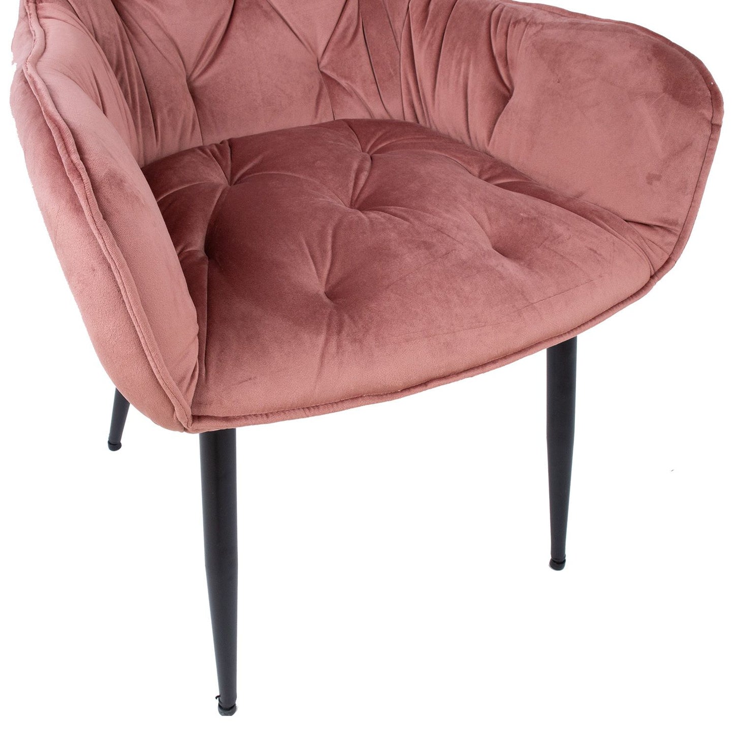 Chair BRITA, pink velvet 