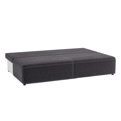 Sofa-bed MUNICH with storage box, dark gray