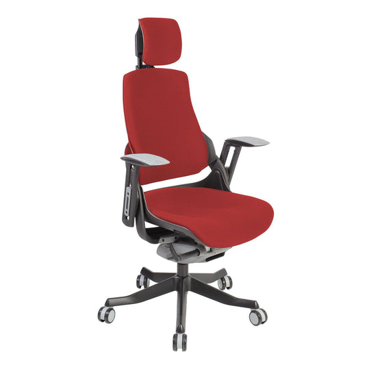 Work chair WAU / dark red 