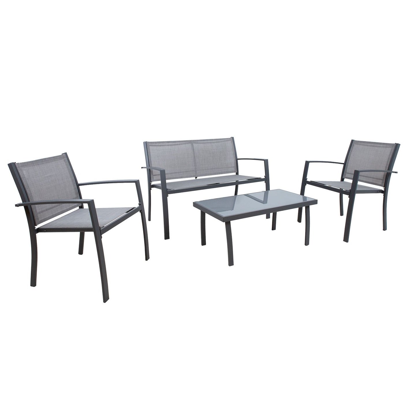 Garden furniture set CYPRESS table, bench and 2 chairs 