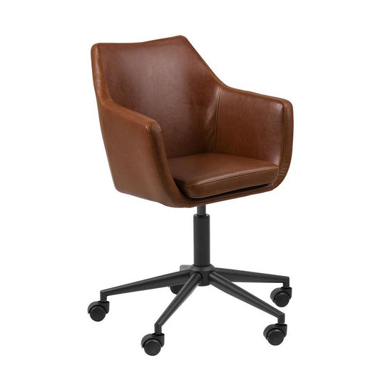 Work chair NORA / brown (brandy color) 