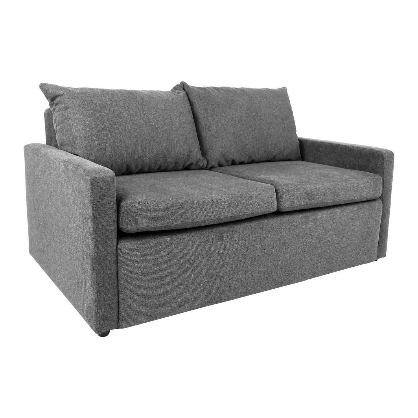 Sofa bed COLOGNE with storage box, light gray