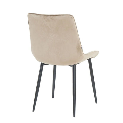 Armchair Lugano, Beige Velvet 