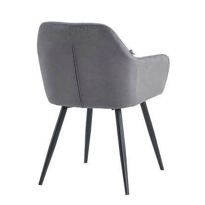 Como chair, Gray Velvet 