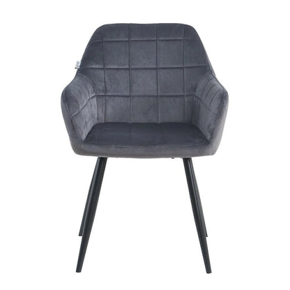 Como chair, Gray Velvet 