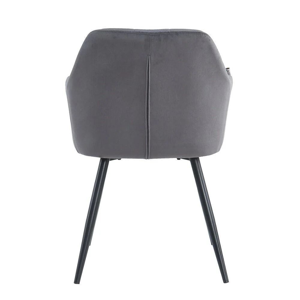 Como chair, Gray Velvet 