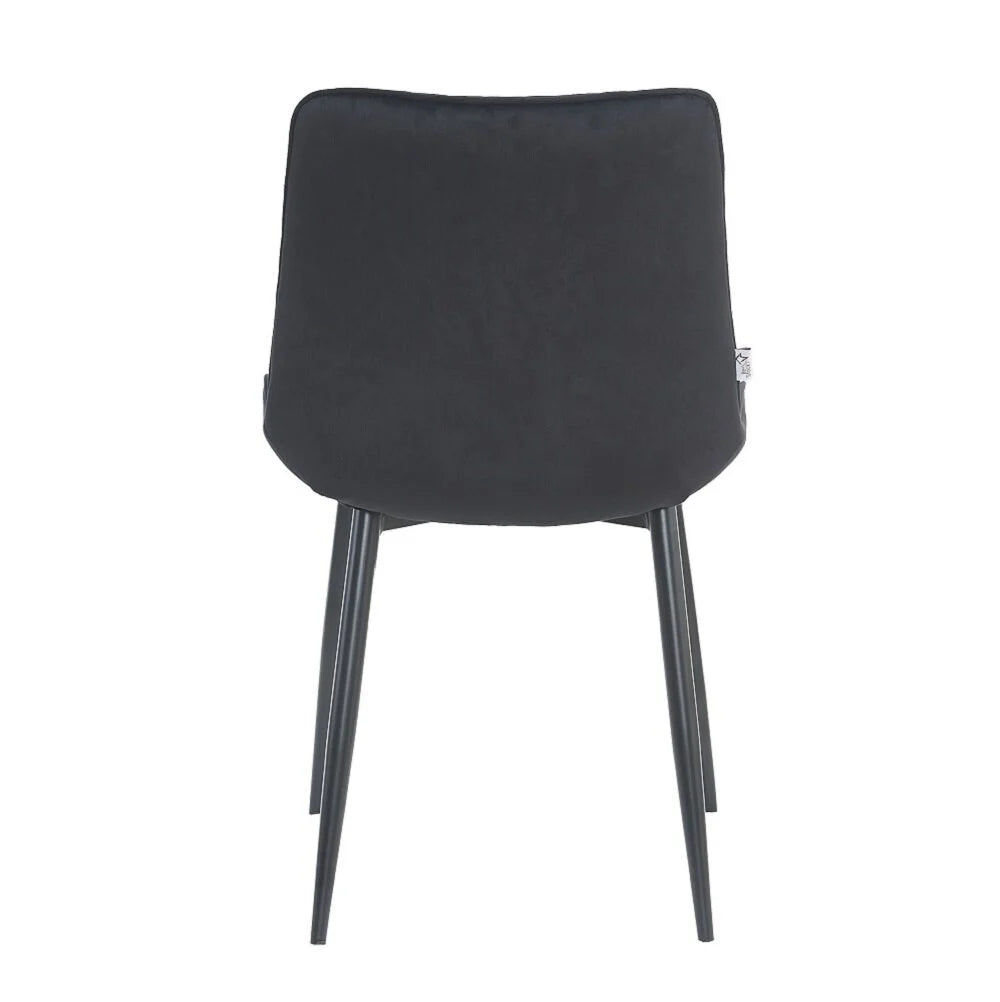 Armchair Lugano, Black Velvet 