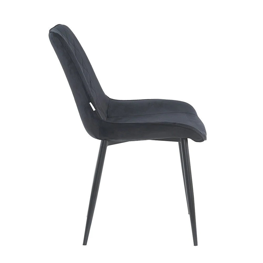 Armchair Lugano, Black Velvet 