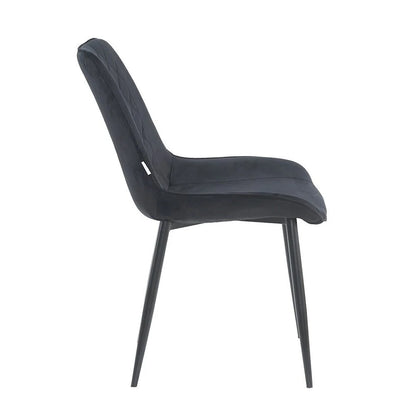 Armchair Lugano, Black Velvet 