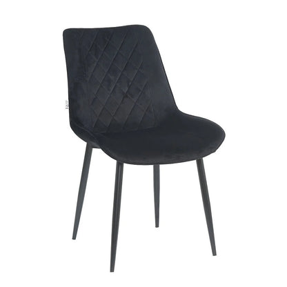 Armchair Lugano, Black Velvet 