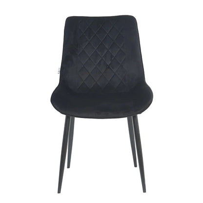 Armchair Lugano, Black Velvet 