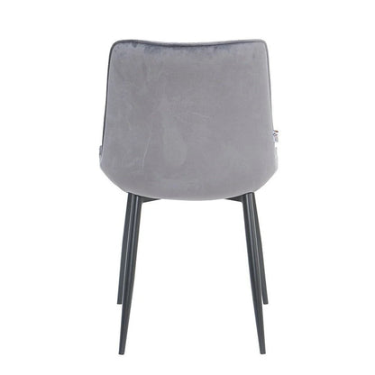 Chair Lugano, Gray Velvet 