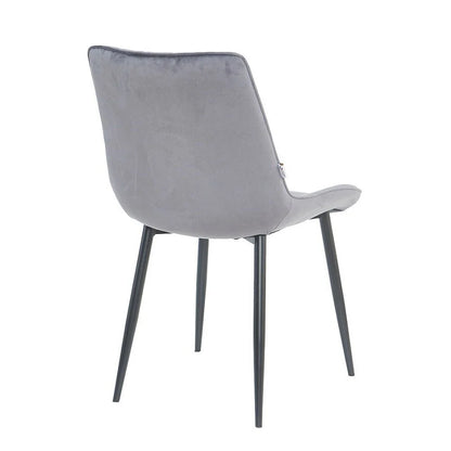 Chair Lugano, Gray Velvet 