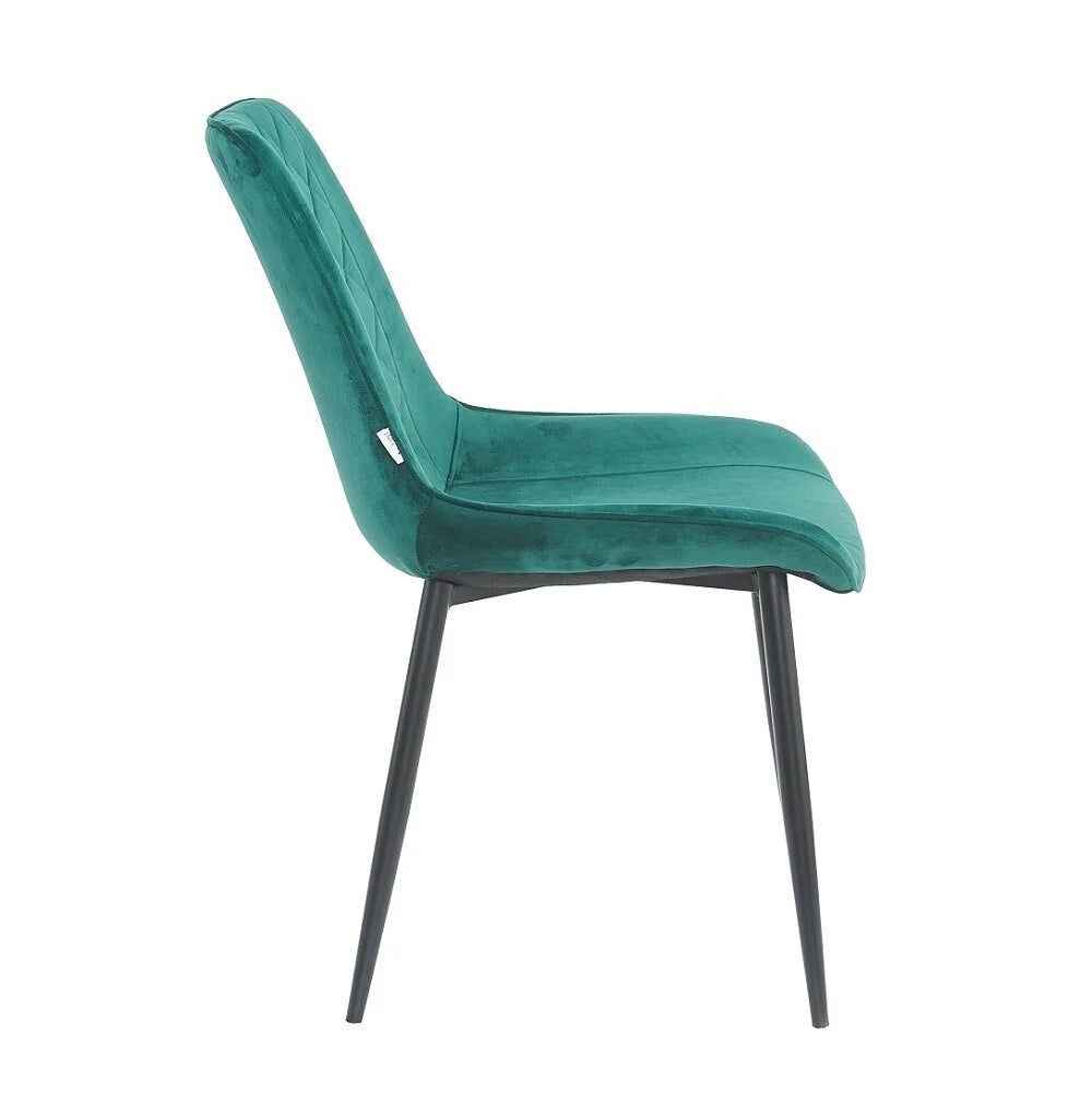 Armchair Lugano, Green Velvet 