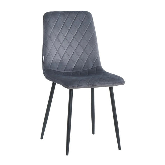 Chair Orta, Gray Velvet 