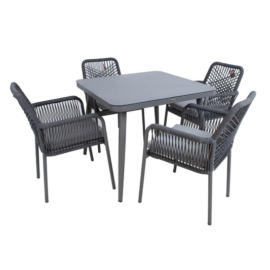 Garden furniture set HELA table and 4 chairs 