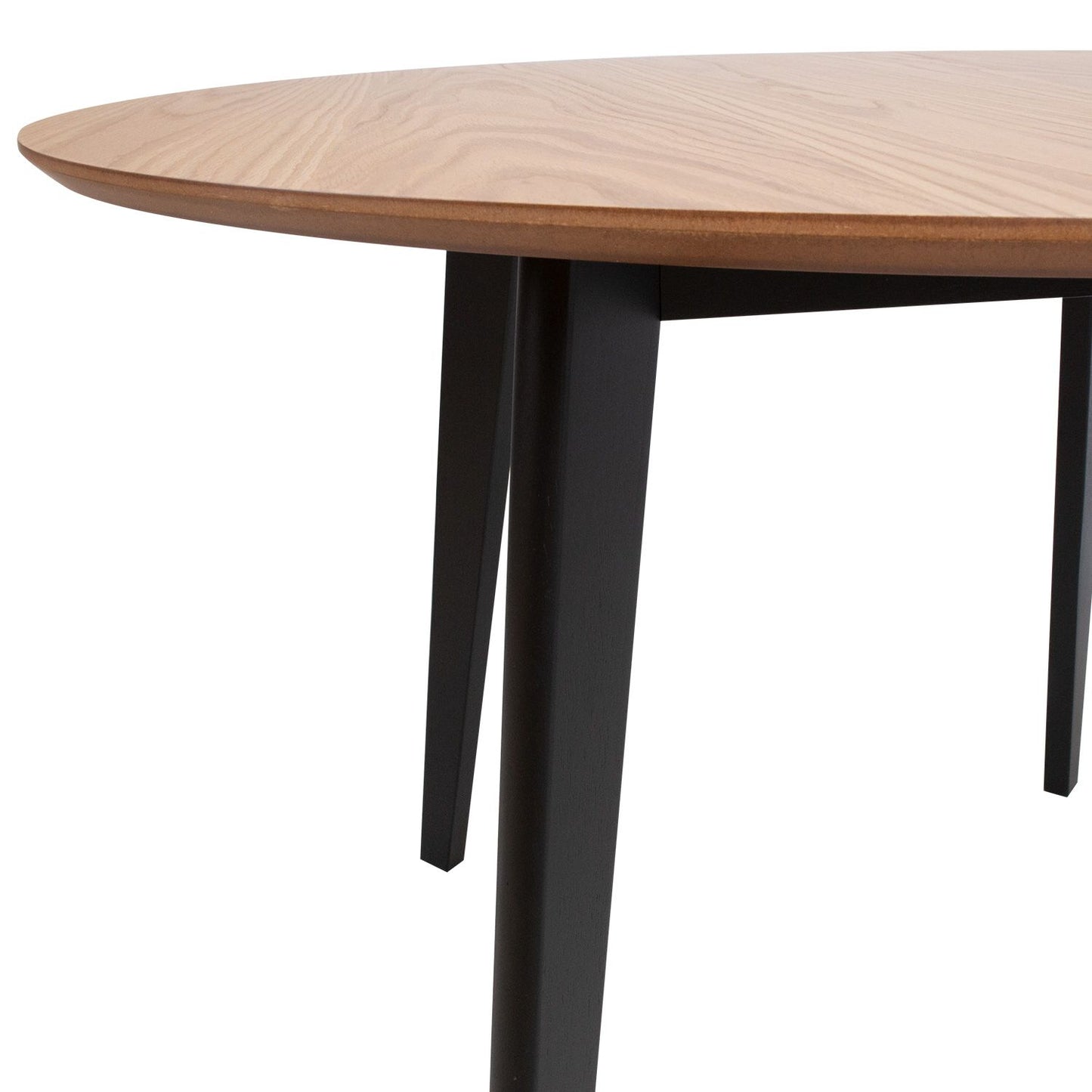 Table ROXBY D105xH76cm, oak/black