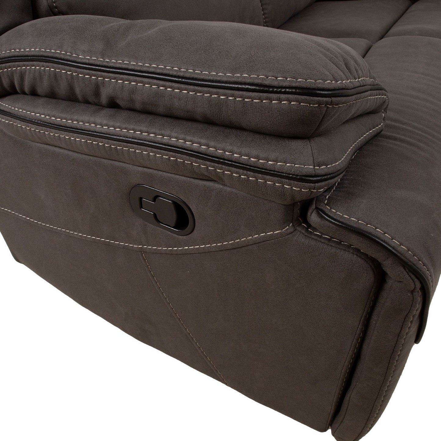 Sofa GORDY 2-seater, with manual mechanism, gray