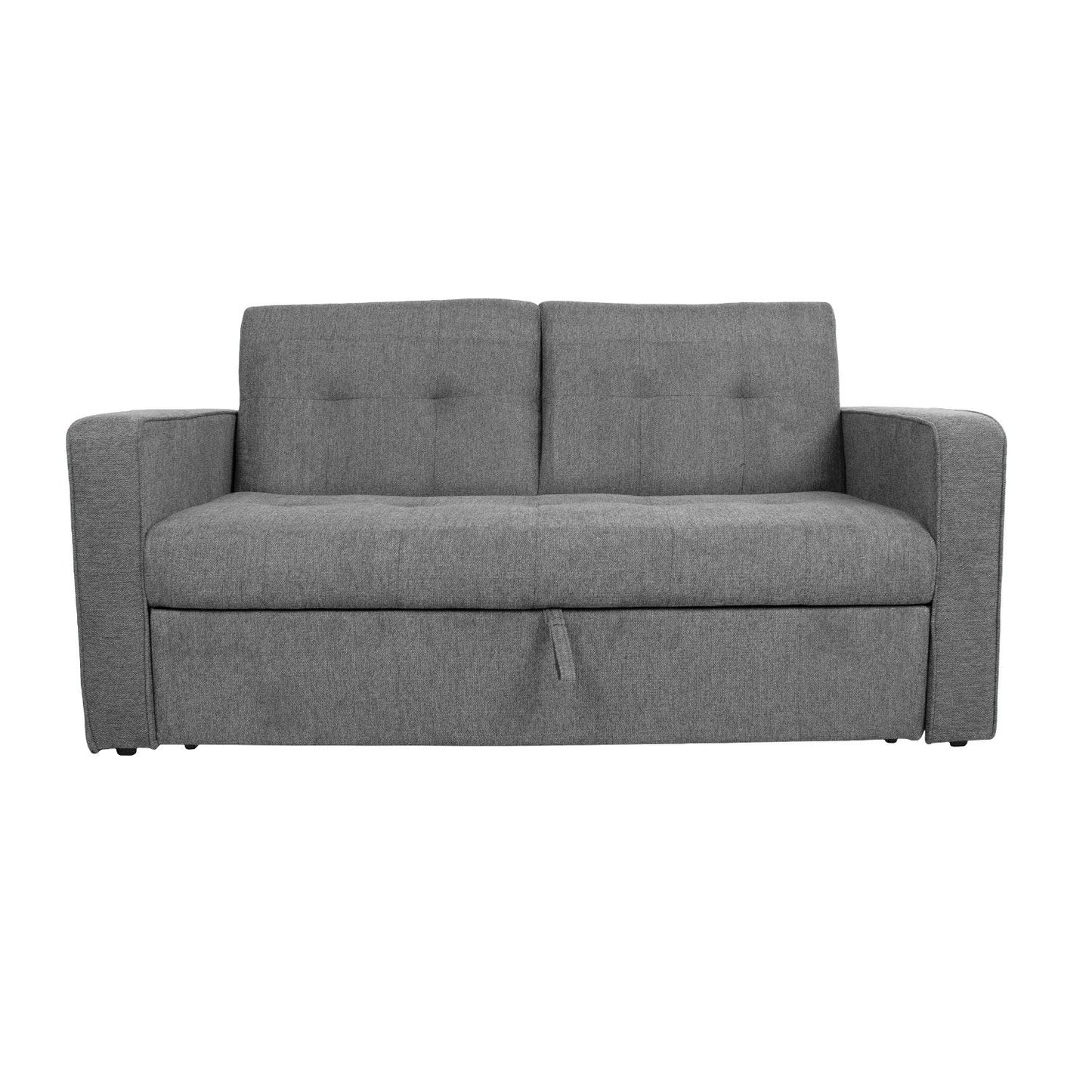 Sofa bed JORGE 2-seater, gray 162x89xH85 cm 