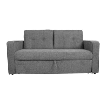 Sofa bed JORGE 2-seater, gray 162x89xH85 cm 