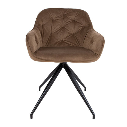 Chair BRIT, beige velvet 