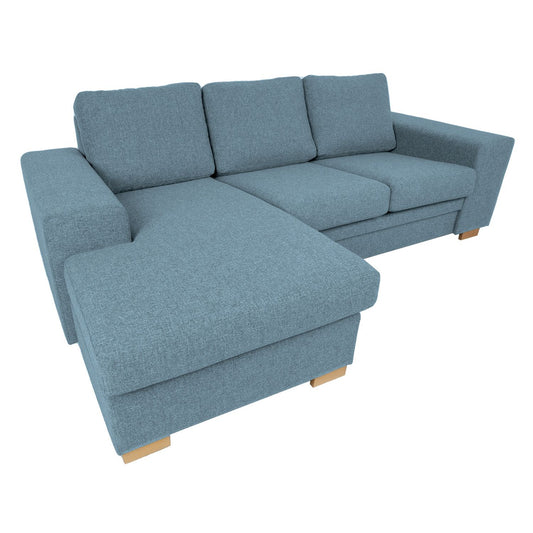 Corner sofa DAGMAR light blue