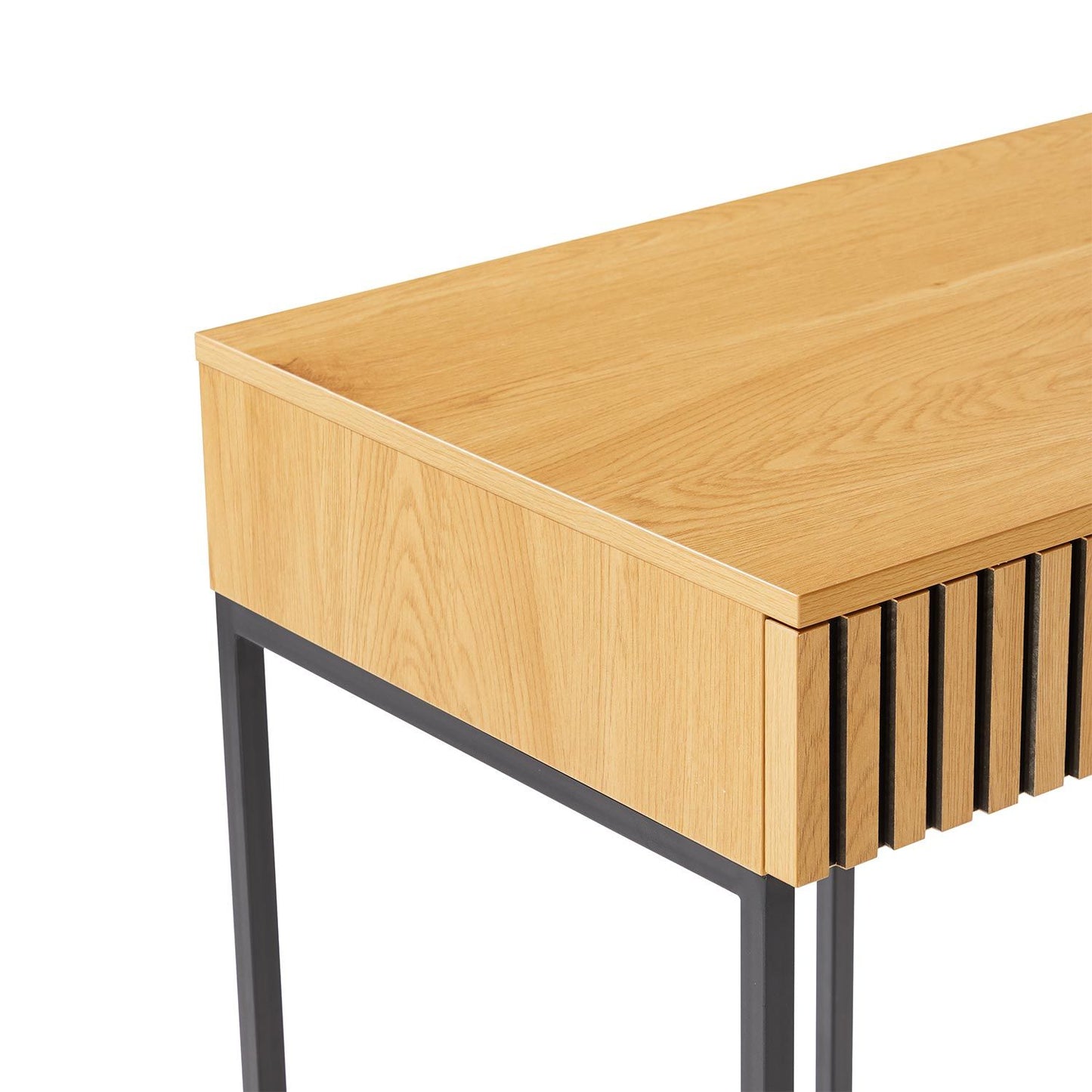 Desk HAMPTON 120x50xH79cm, melamine with oak decor 