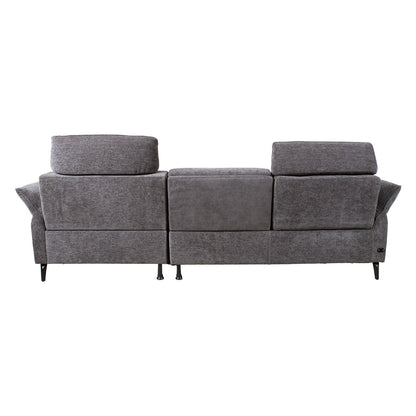 Corner sofa DAYTON LS, electric chair, dark gray