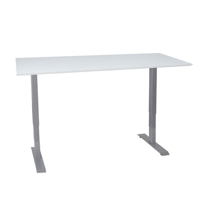 Desk ERGO with 2 motors 160x80cm, grayish white 