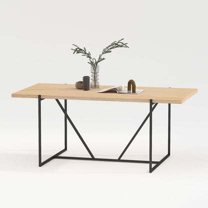 Table CINDY 180x90xH75cm, melamine oak