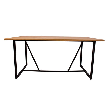 Table AMSTERDAM 160x90xH75cm, oak / black