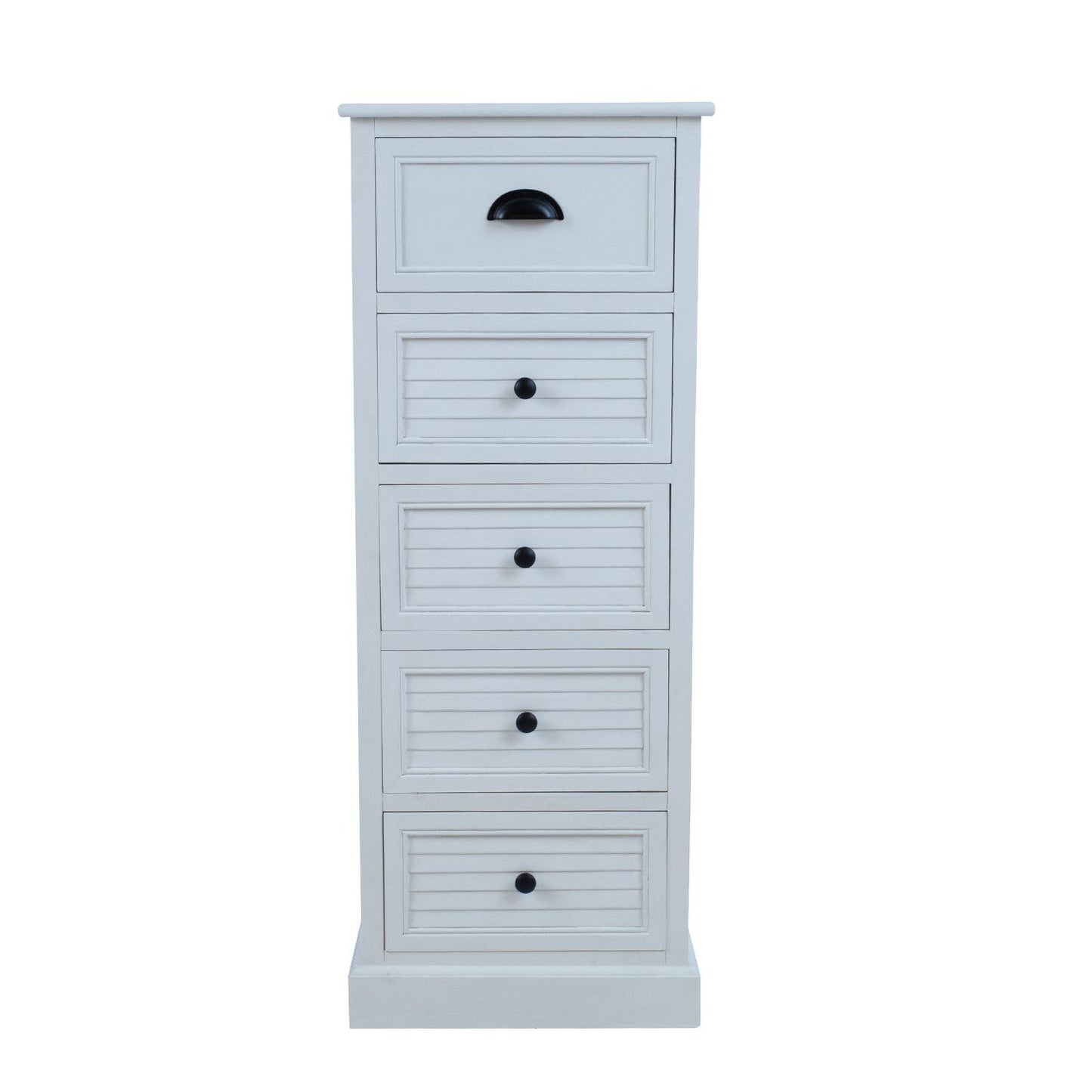 Chest of drawers MELDON 45x35xH116.5cm, white