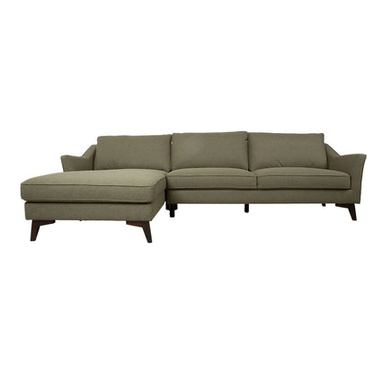 Corner sofa BIRGIT KS, olive green