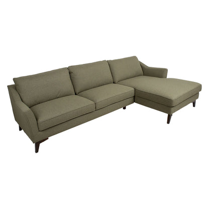 Corner sofa BIRGIT LS, olive green 