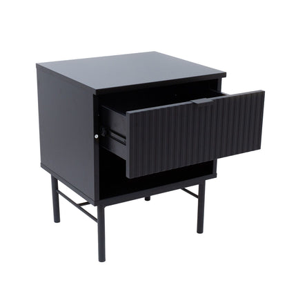 Nightstand SEQUENCE 45x40xH55cm, 3D black