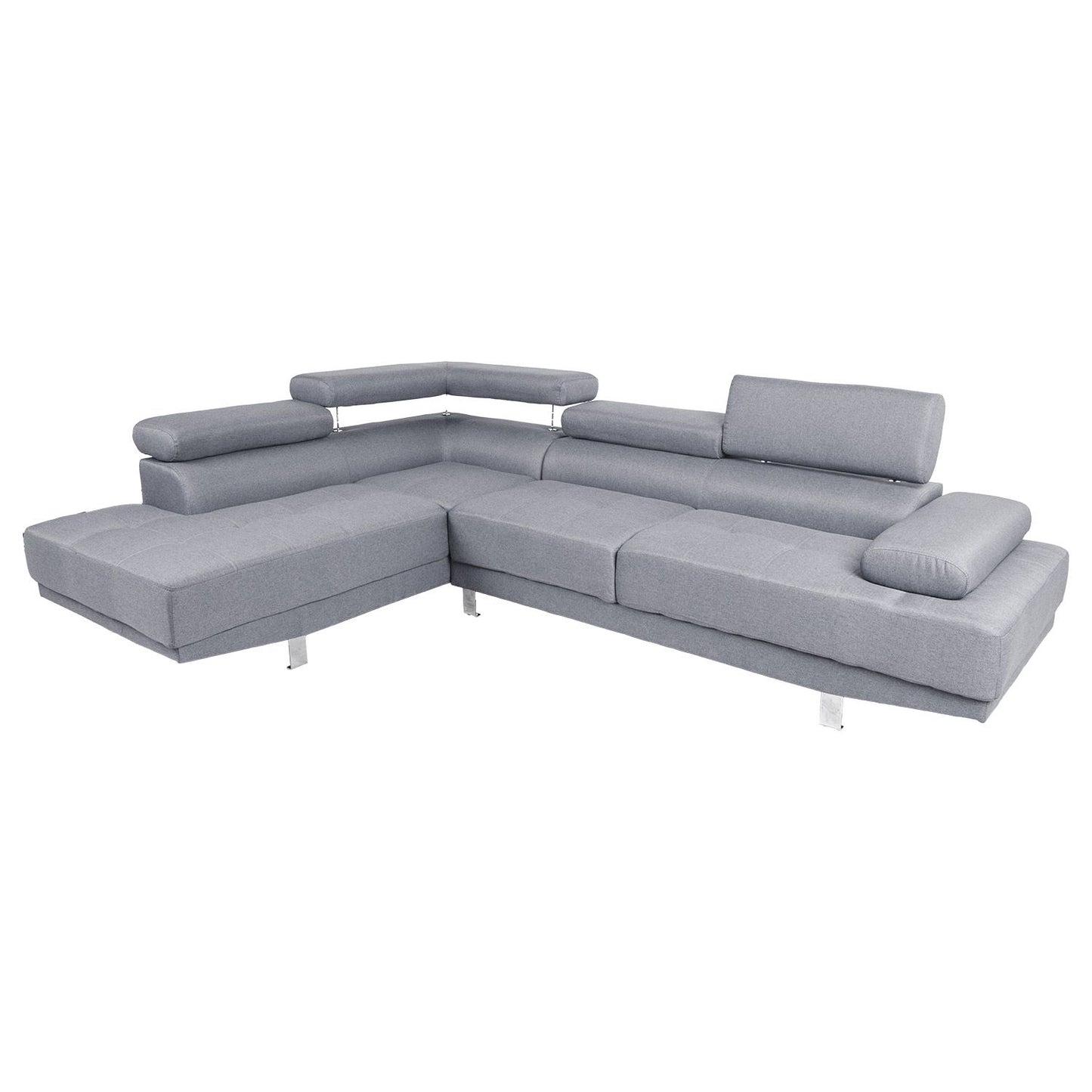 Corner sofa GALVIN LC light gray