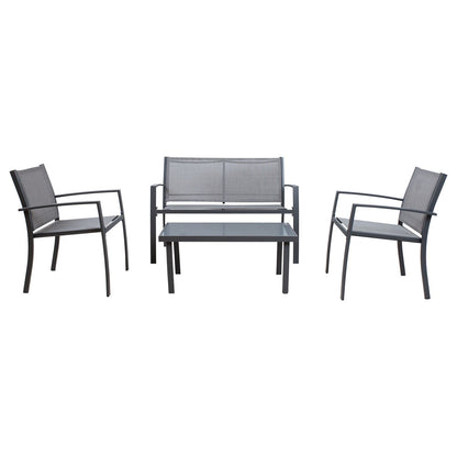 Garden furniture set CYPRESS table, bench and 2 chairs 