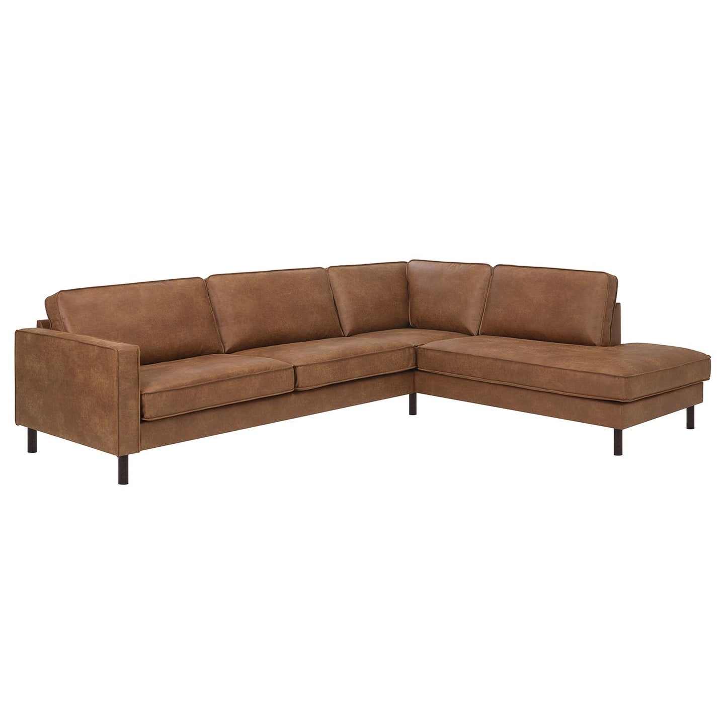 Corner sofa LUCAS RC brown