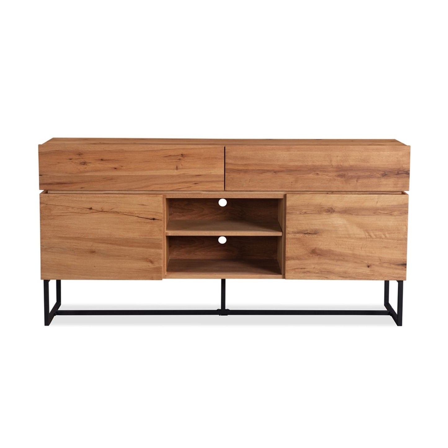 Chest of drawers BYRON 160x41xH80cm, oak