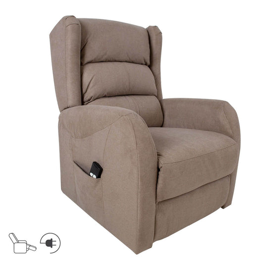 Lounge chair BARRY 77x90xH106cm, electric, brown 