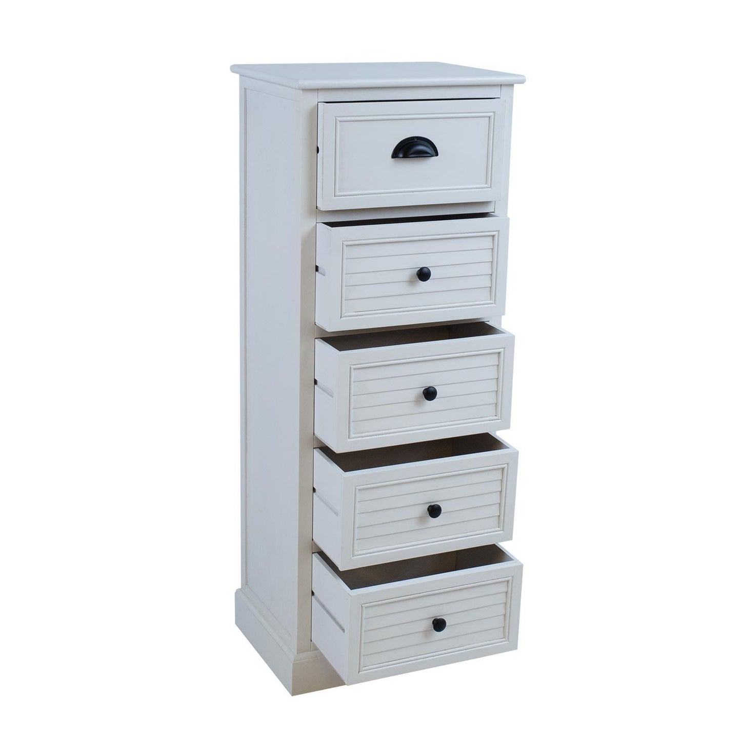 Chest of drawers MELDON 45x35xH116.5cm, white