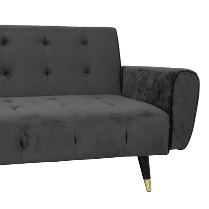 Sofa bed FALUN 214x83xH82cm, gray velvet